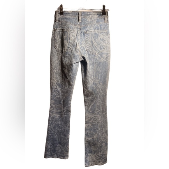 L'AGENCE Stassi High Rise Sleek Baby Boot 5 pocket Trendy Jeans in Paisley 23 - Picture 3 of 4